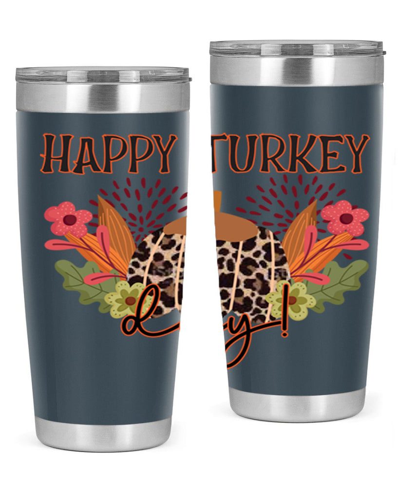Happy turkey day 253#- fall- Tumbler