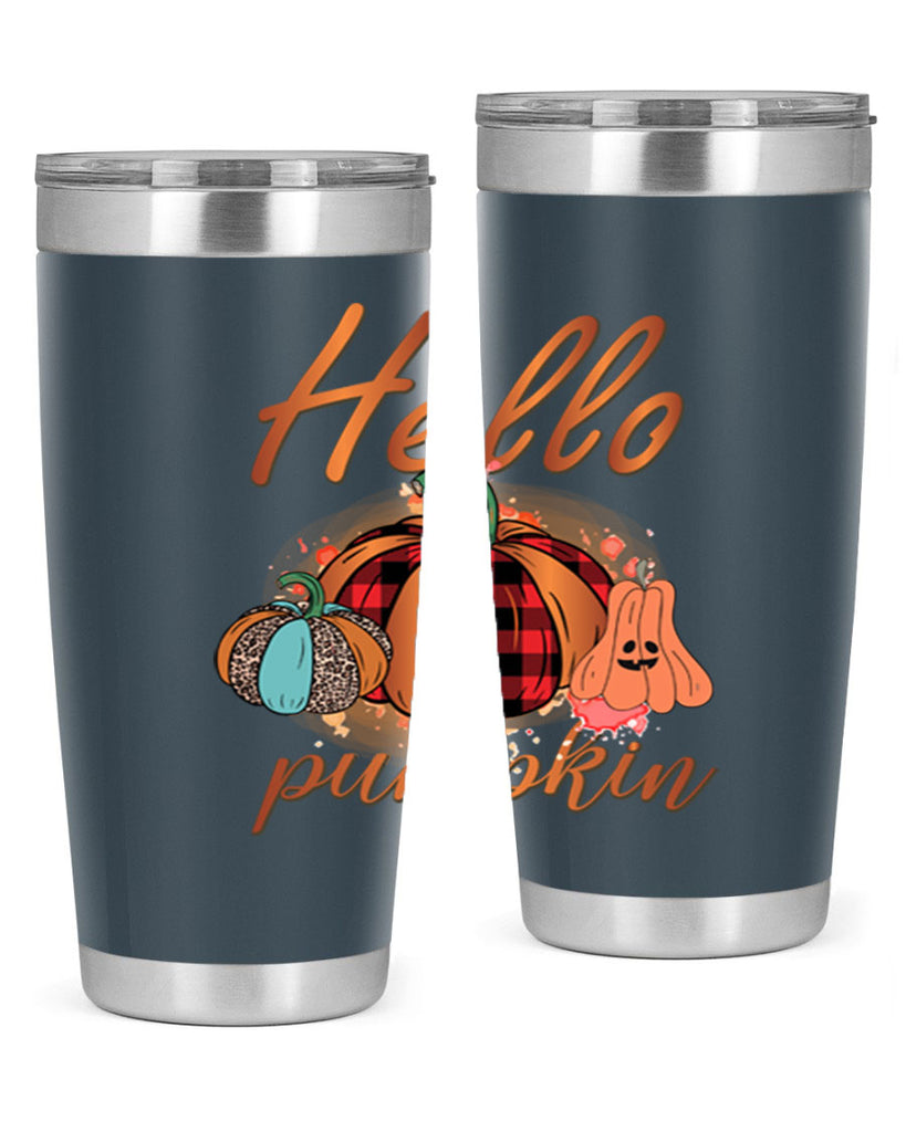 Hello Pumpkin 284#- fall- Tumbler