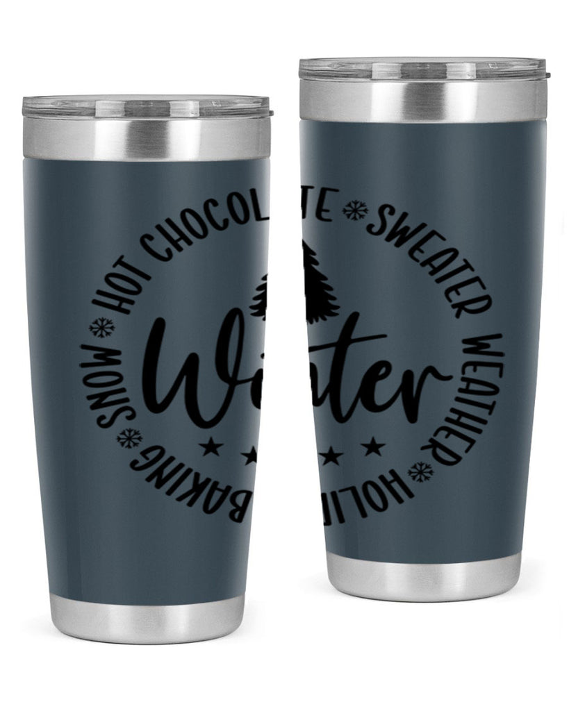 Hot Chocolate Sweater Weather Holiday Baking Snows196#- winter- Tumbler