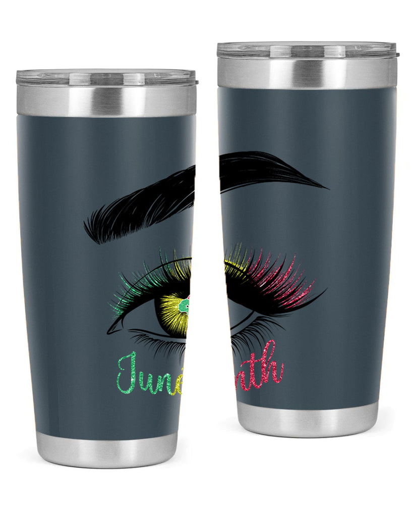 Juneteenth 1865 GirlS Eye 3#- Juneteenth- tumbler