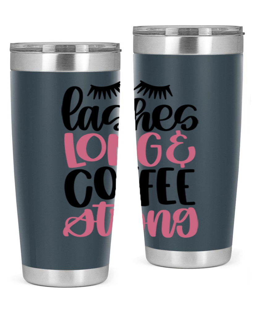 Lashes Long Coffee Strong Style 67#- make up- Tumbler
