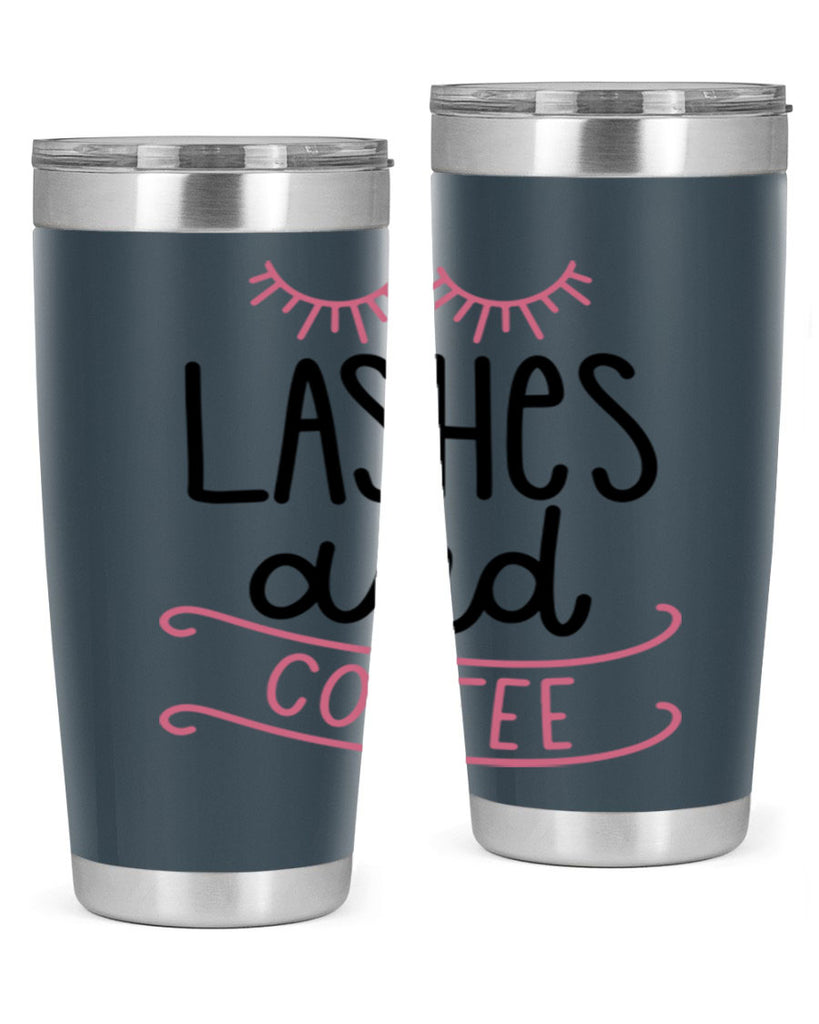 Lashes and Coffee Style 68#- make up- Tumbler