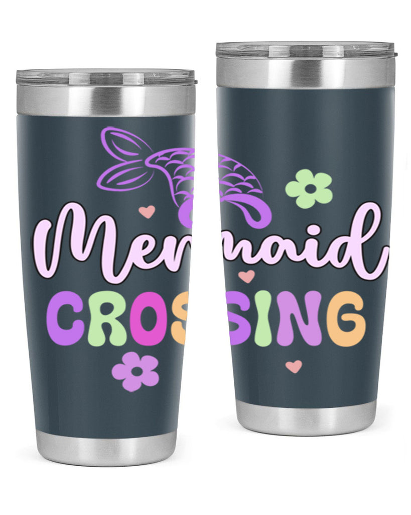 Mermaid Crossing 401#- mermaid- Tumbler