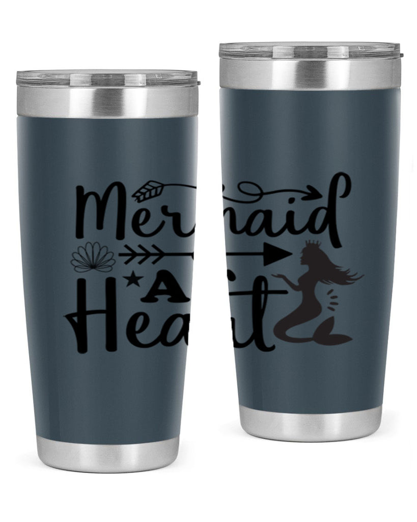 Mermaid at Heart design 397#- mermaid- Tumbler