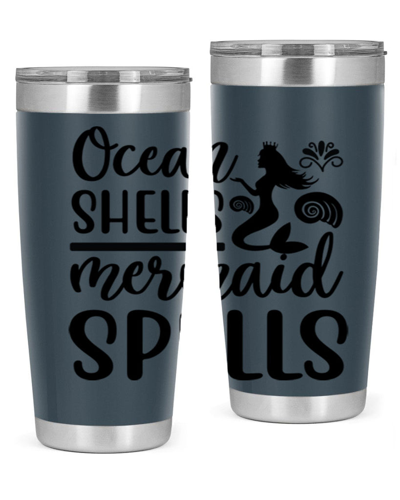 Ocean shells mermaid spells 522#- mermaid- Tumbler