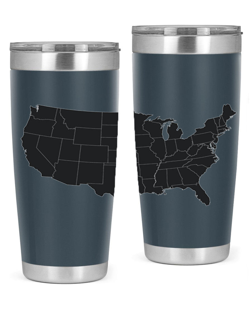 Separate Color Map Style 71#- Fourt Of July- Tumbler