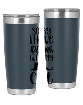 Sorry I Have Plans Style 105#- cat- Tumbler