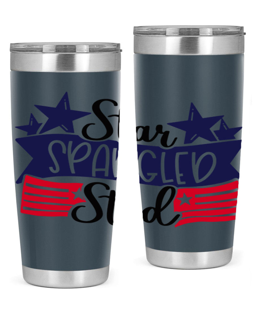 Star Spangled Stud Style 173#- Fourt Of July- Tumbler