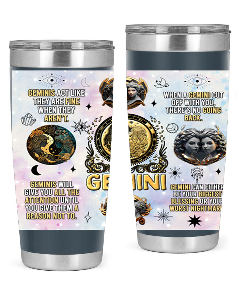 StraightGemini 472#- zodiac- Tumbler