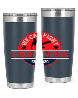 We Can Fight Corona Virus Est Style 11#- corona virus- Tumbler
