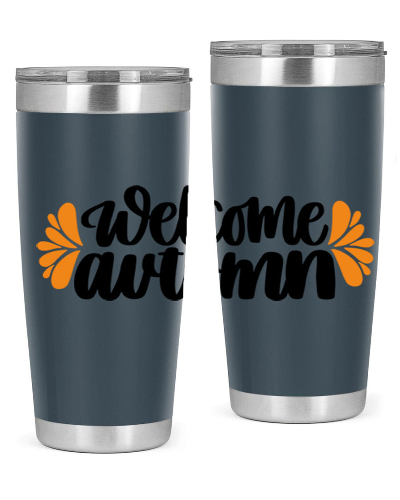 Welcome Autumn 513#- fall- Tumbler