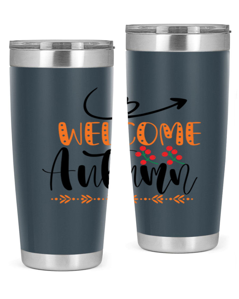 Welcome Autumn 628#- fall- Tumbler