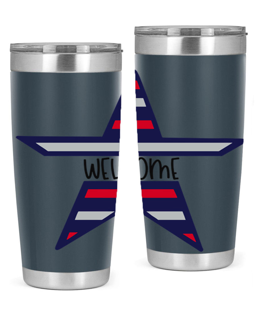 Welcome Style 186#- Fourt Of July- Tumbler
