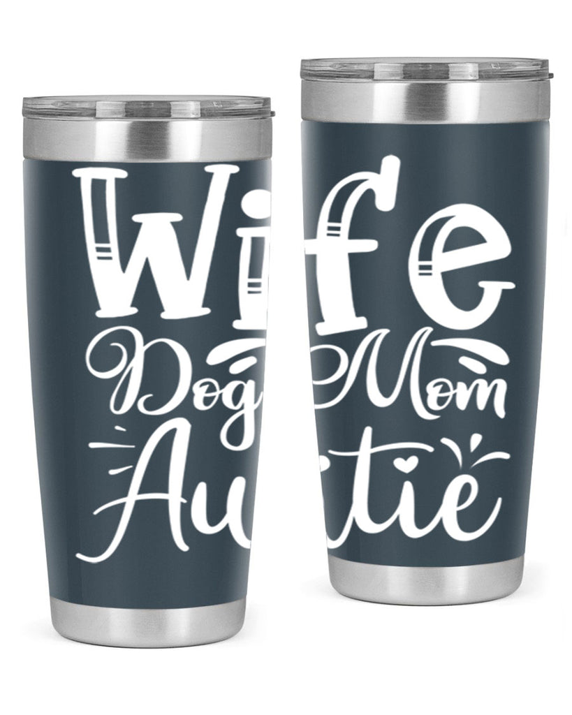 Wife Dog Mom Auntie Style 7#- aunt- Tumbler