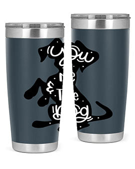 You Me The Dogs Style 4#- dog- Tumbler
