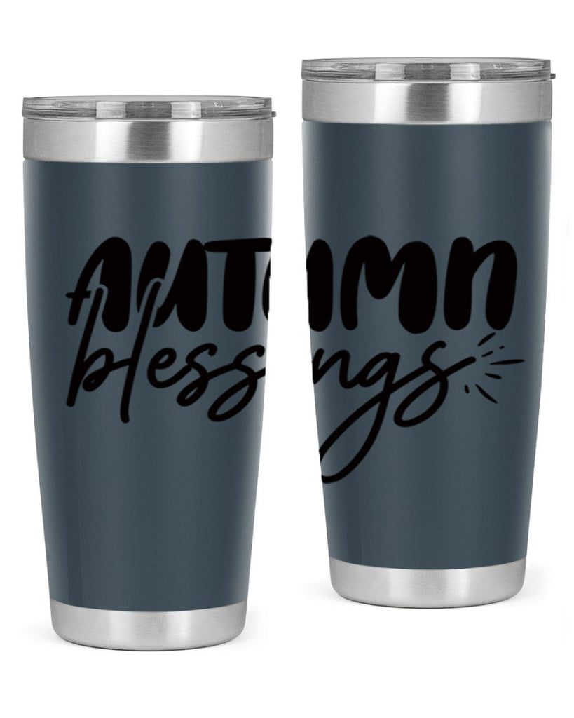 autumn blessings 65#- thanksgiving- Tumbler