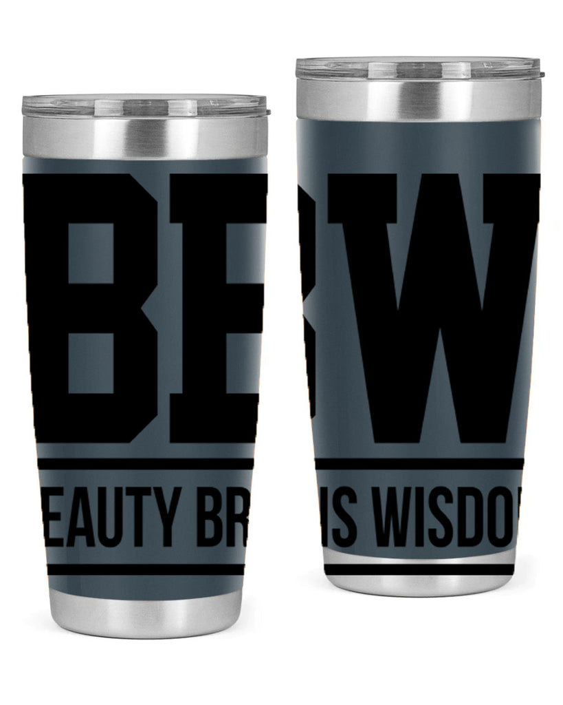 bbw beauty brains wisdom 263#- black words phrases- Cotton Tank
