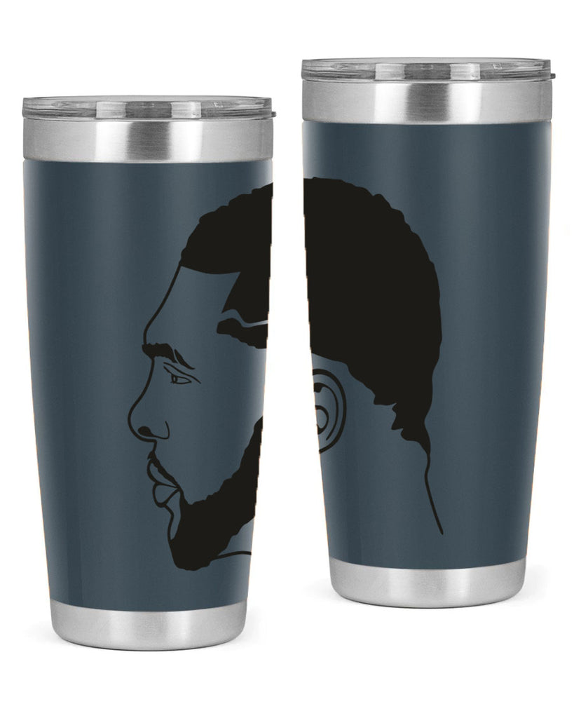 beardman 55#- black men - boys- tumbler
