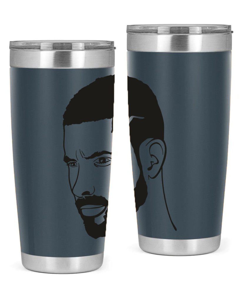 beardman 56#- black men - boys- tumbler