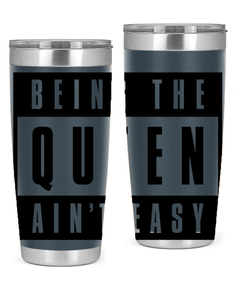 being the queen aint easy 258#- black words phrases- Cotton Tank
