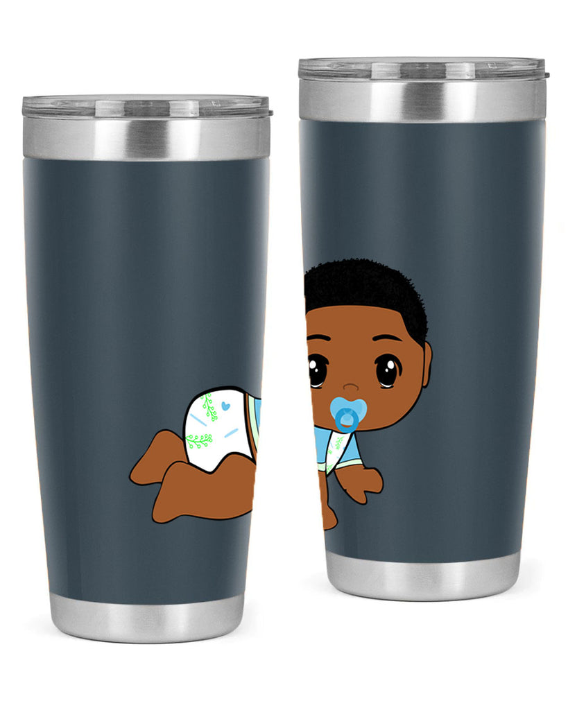 black baby boy 1#- black men - boys- tumbler