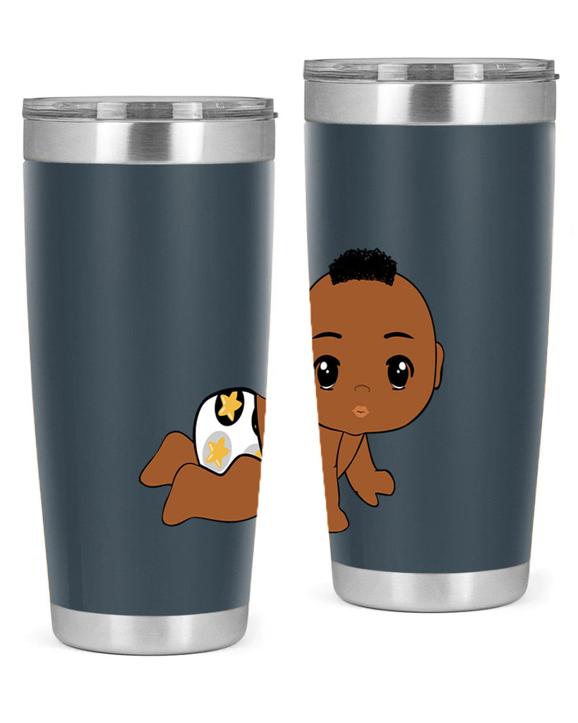 black baby boy 6#- black men - boys- tumbler