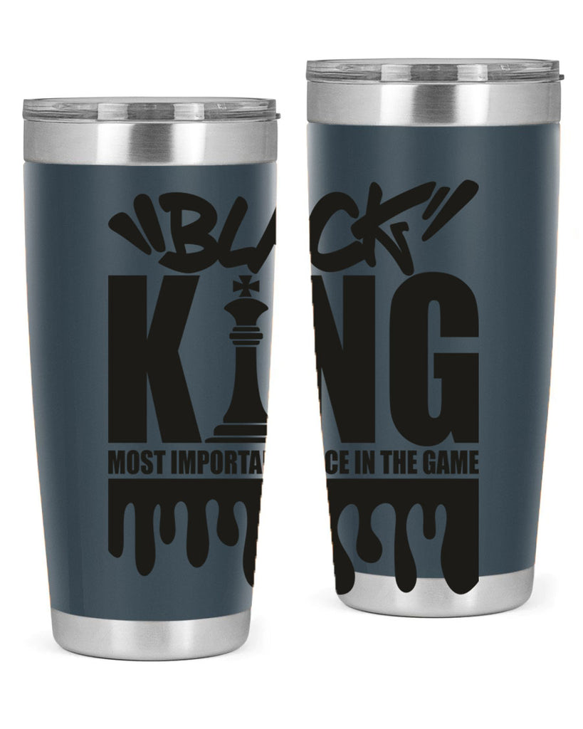 black king 214#- black words phrases- Cotton Tank