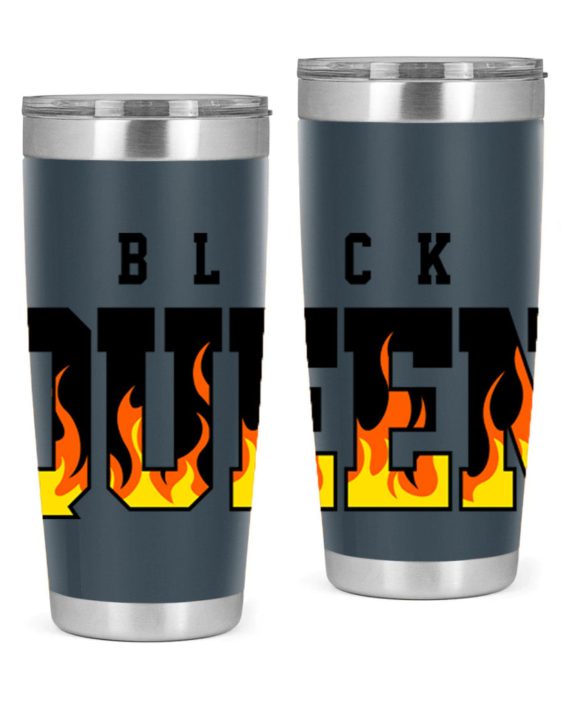 black queen flames 220#- black words phrases- Cotton Tank