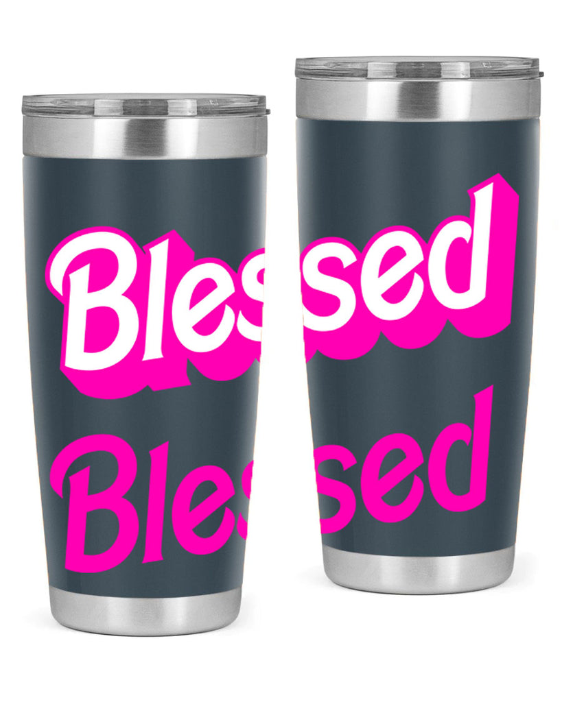 blessed barbie 193#- black words phrases- Cotton Tank