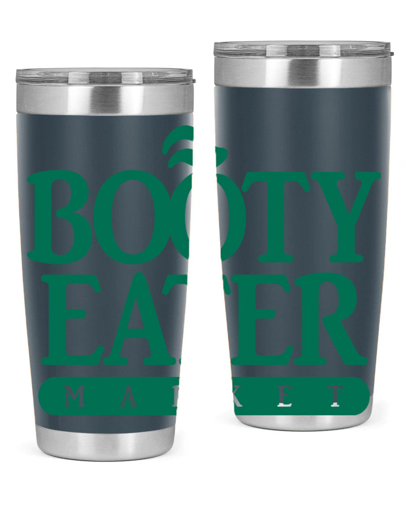 bootyeater 192#- black words phrases- Cotton Tank
