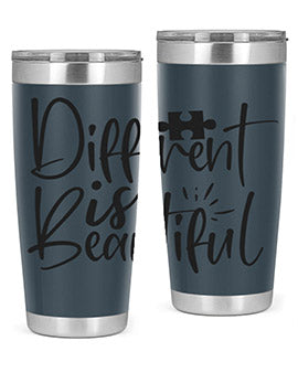 different is beautiful Style 12#- autism- Tumbler