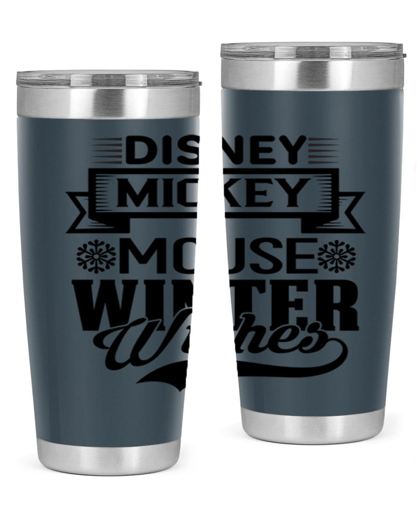 disney mickey mouse winter wishes 93#- winter- Tumbler