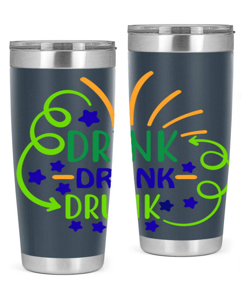 drink drank drunk 23#- mardi gras- Tumbler