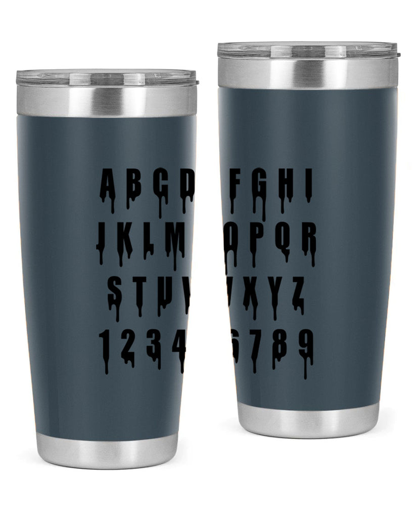 drip font 164#- black words phrases- Cotton Tank