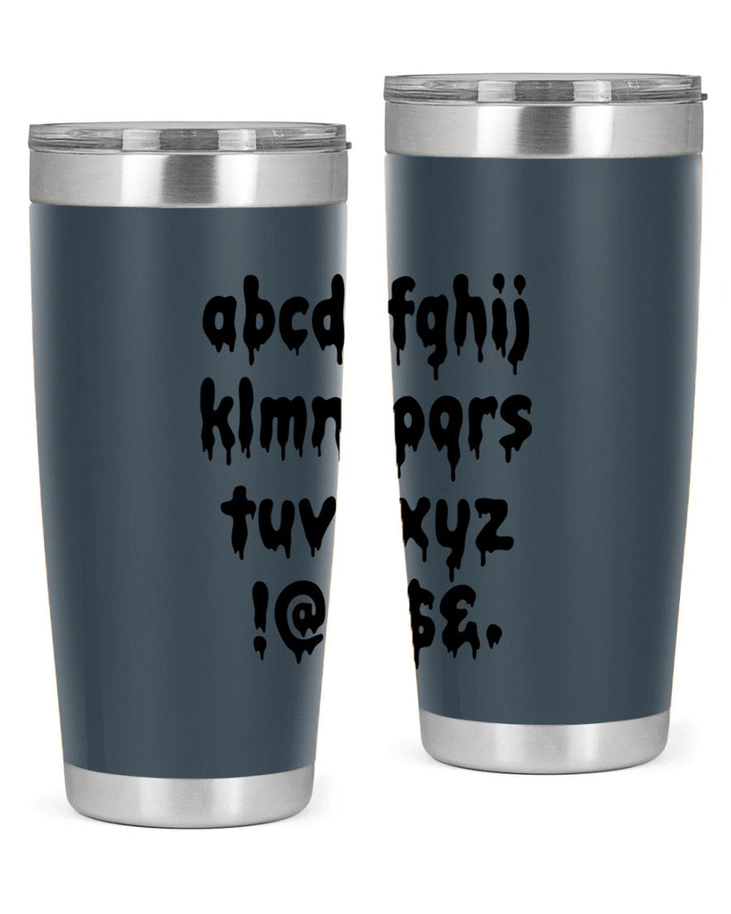 dripping lowercase 162#- black words phrases- Cotton Tank
