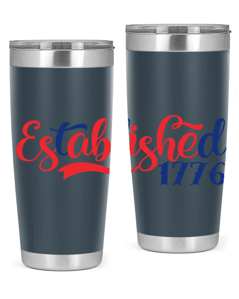 established Style 46#- Fourt Of July- Tumbler