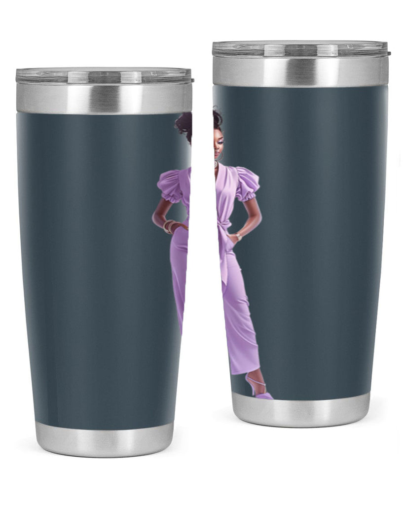 fashion girl in lavender 50#- fashion- Cotton Tank