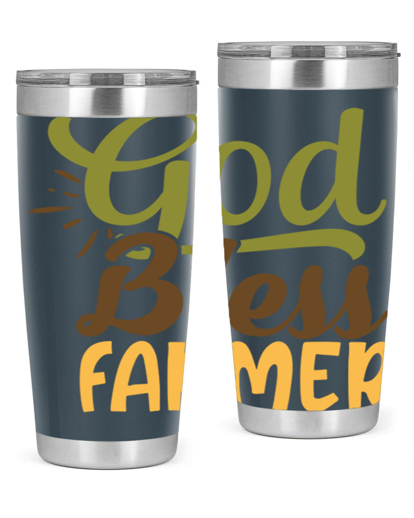 god bless farmer 10#- farming and gardening- Tumbler