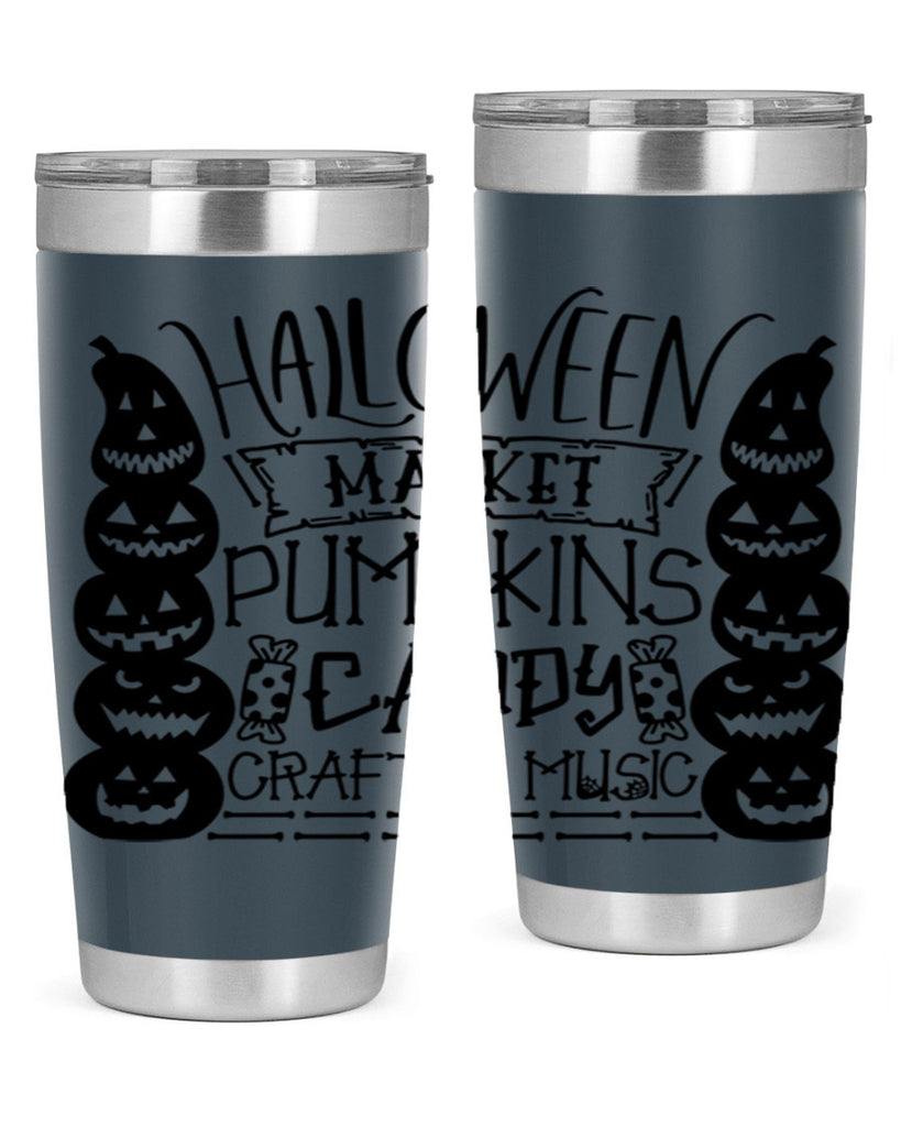 halloween market pumpkins candy 73#- halloween- Tumbler