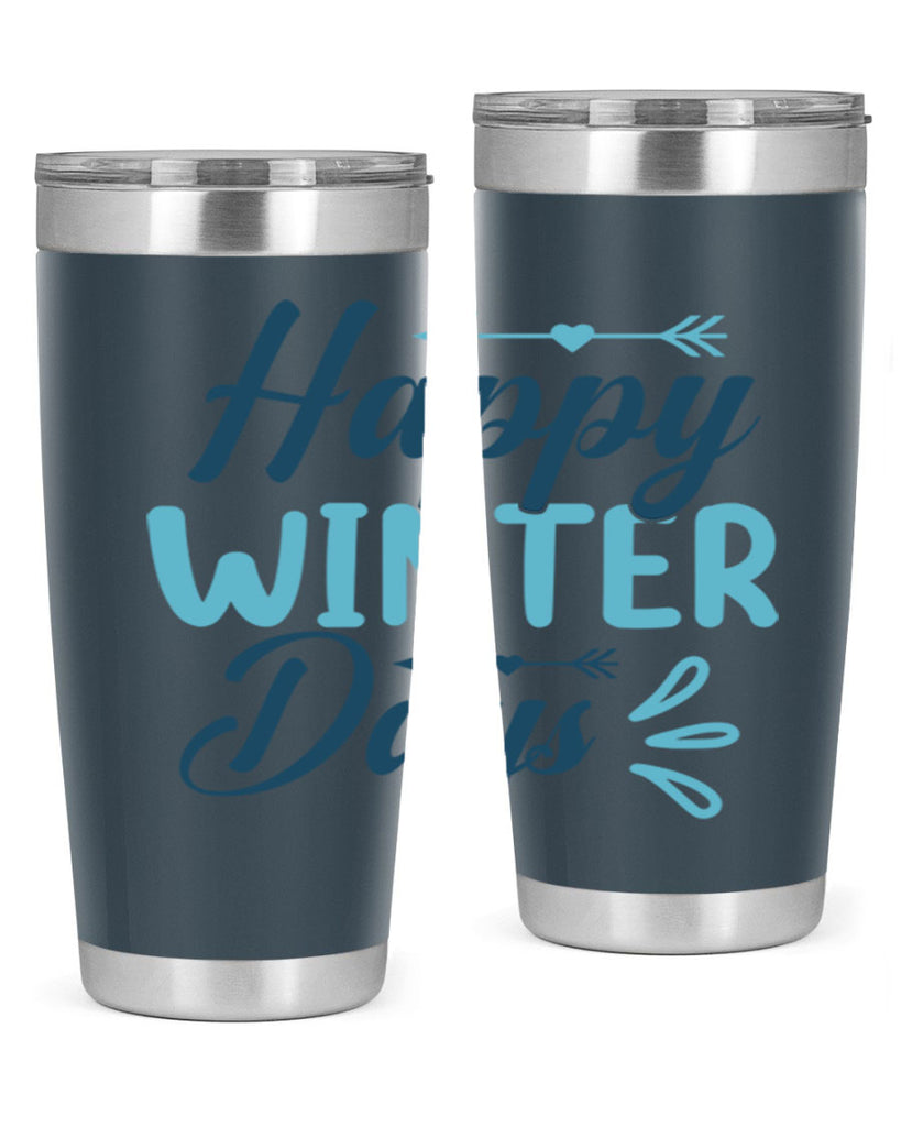 happy winter days 120#- winter- Tumbler