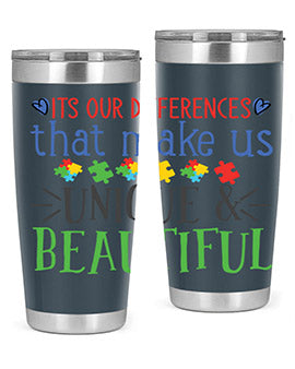 its our differences that make us unique beautiful Style 27#- autism- Tumbler