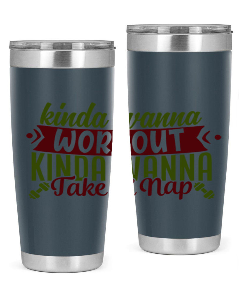 kinda wanna workout kinda wanna take a nap 34#- gym- Tumbler