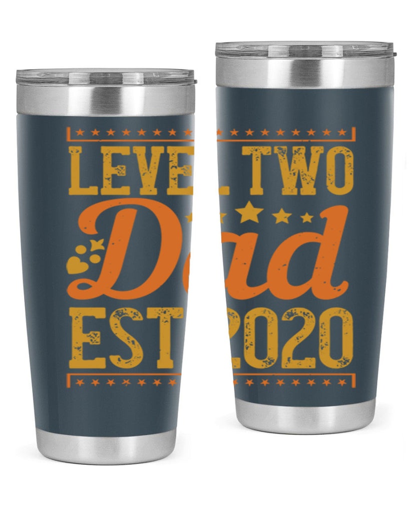 level dad est 189#- fathers day- Tumbler