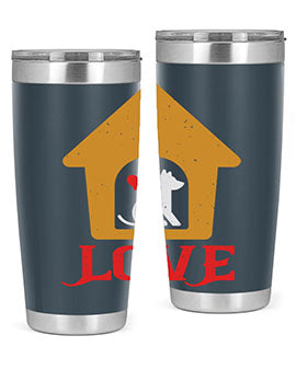 love Style 161#- dog- Tumbler