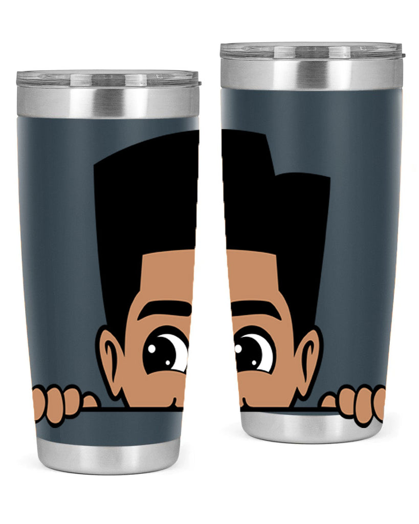 peekaboo boy 18#- black men - boys- tumbler