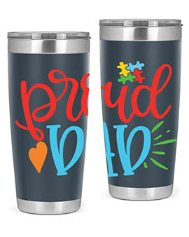 proud dad Style 36#- autism- Tumbler