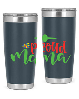 proud mama Style 38#- autism- Tumbler