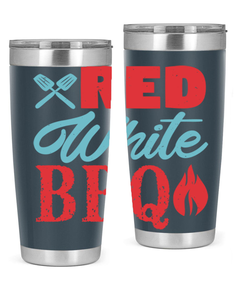 red white bbq 15#- bbq- Tumbler