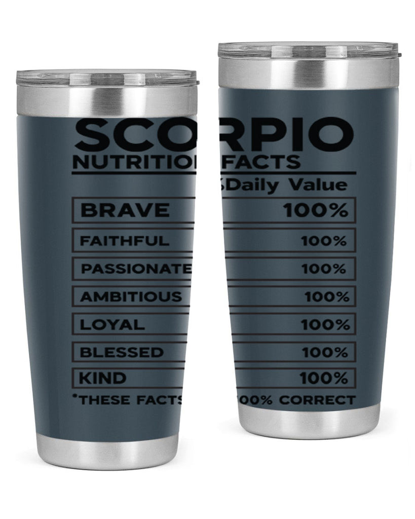 scorpio Nutrition Facts 434#- zodiac- Tumbler