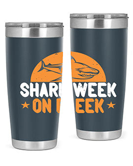 shark week on fleek Style 42#- shark  fish- Tumbler